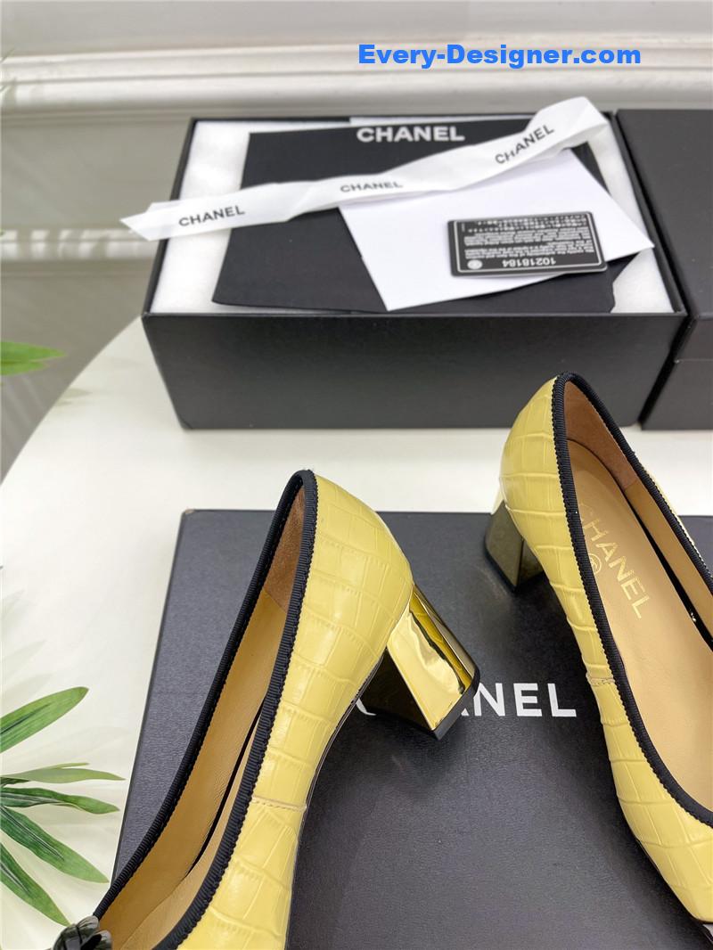 CC catwalk style camellia shoes