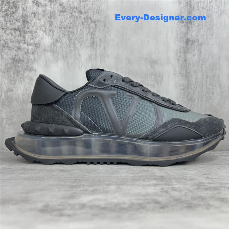 Va1e*ntin0 high satin canvas loafers