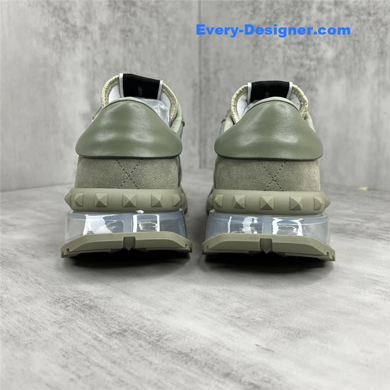 Va1e*ntin0 high satin canvas loafers