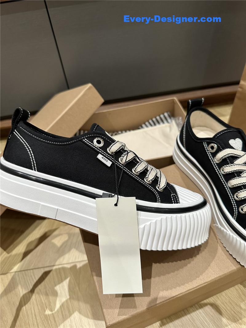 Amina Muaddi Denim Loafers
