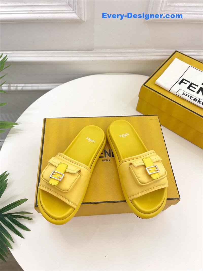 F**di pocket casual slippers