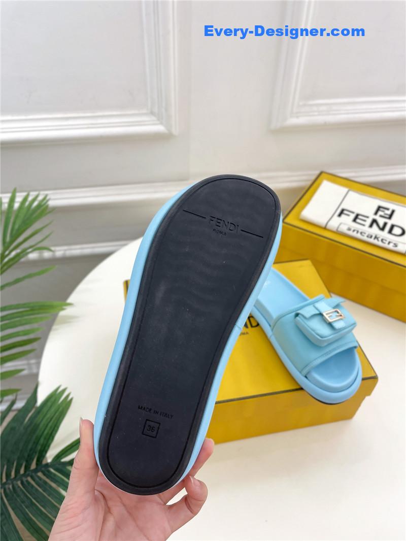 F**di pocket casual slippers