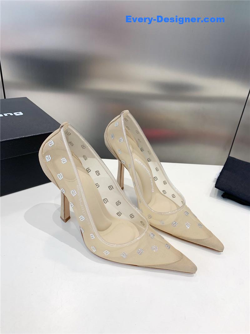 a1exa*der wang a-line D1am0nd pointed toe high heels