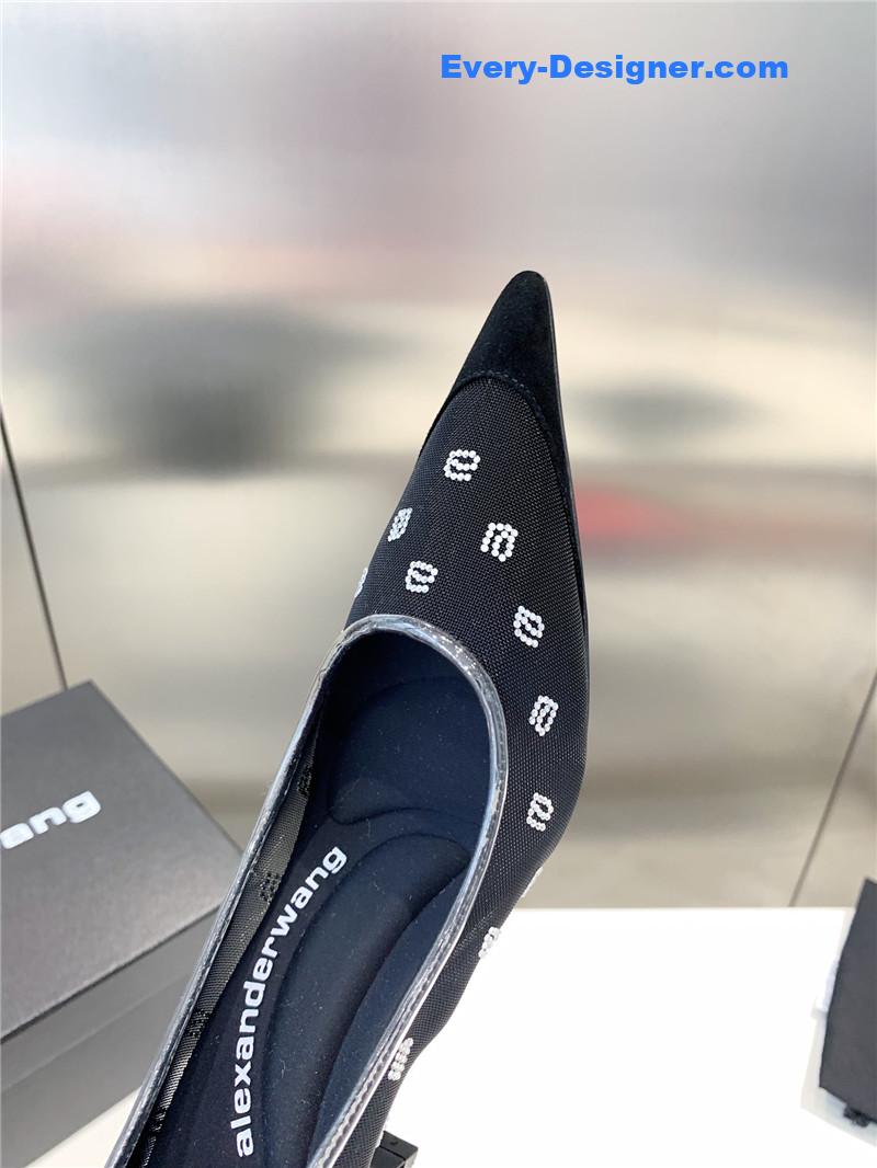 a1exa*der wang a-line D1am0nd pointed toe high heels