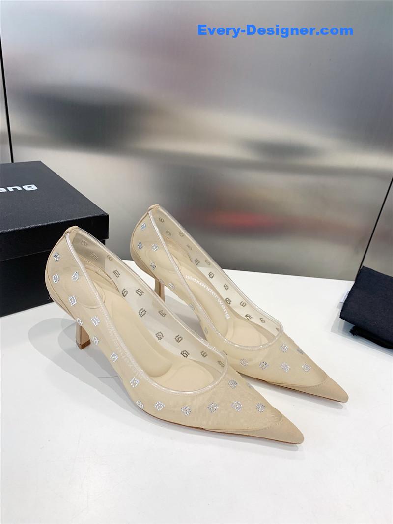 a1exa*der wang a-line D1am0nd pointed toe high heels