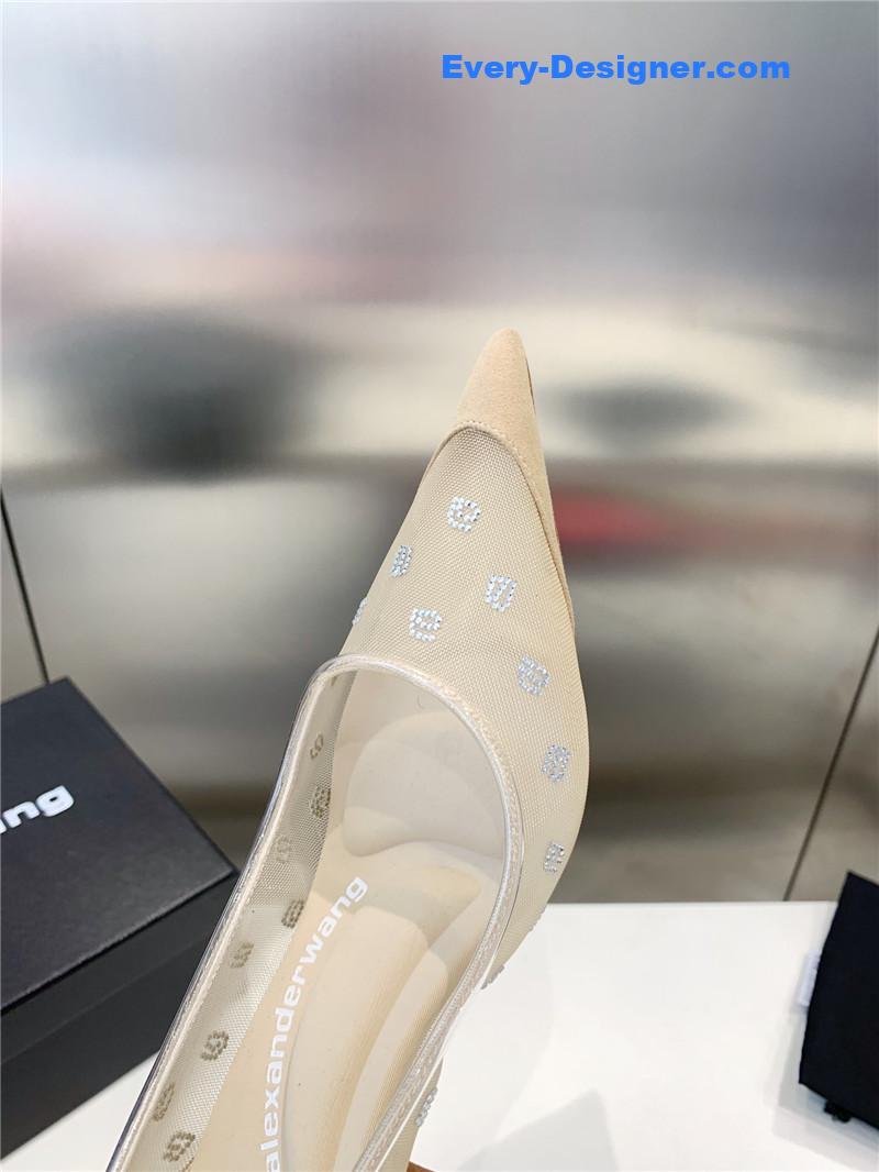 a1exa*der wang a-line D1am0nd pointed toe high heels