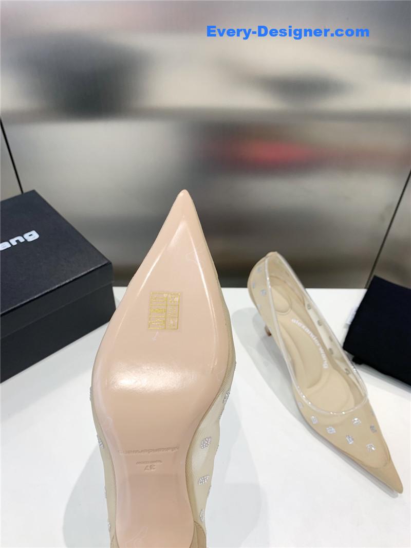 a1exa*der wang a-line D1am0nd pointed toe high heels