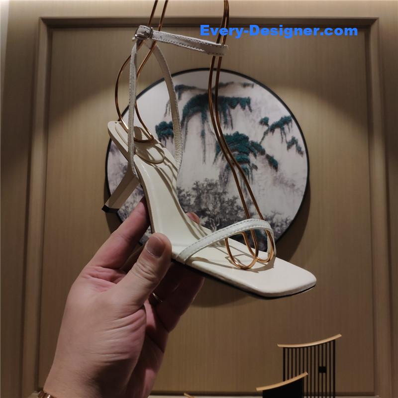 Ba1en*iaga square toe sandals