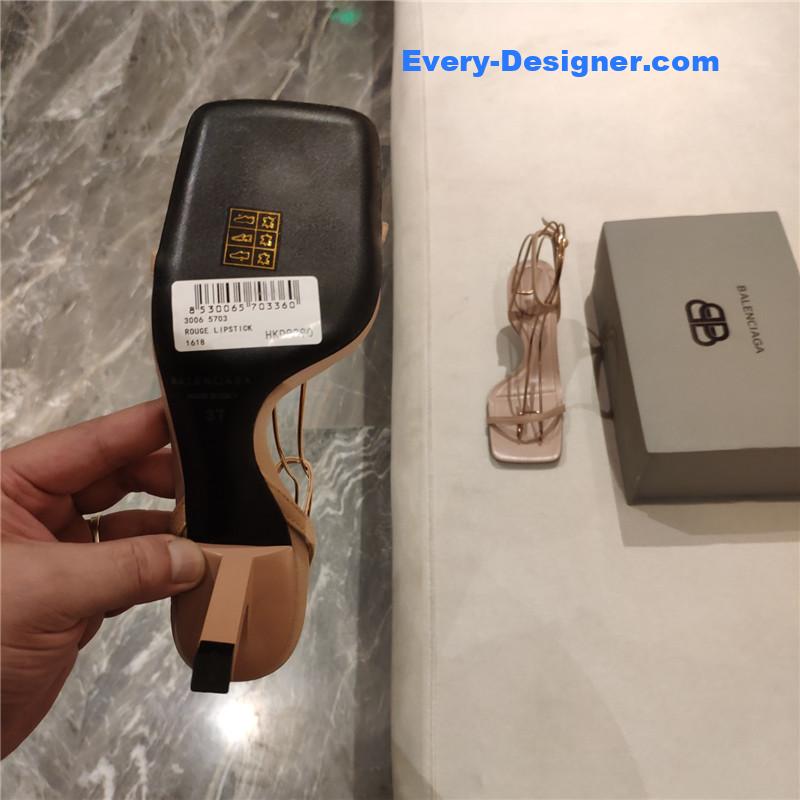 Ba1en*iaga square toe sandals