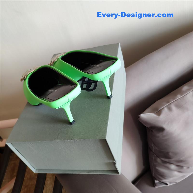 Ba1en*iaga new double b buckle muller slippers