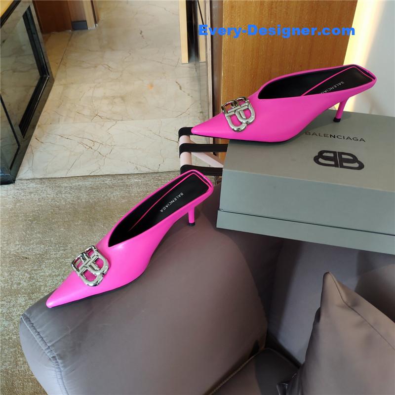 Ba1en*iaga new double b buckle muller slippers
