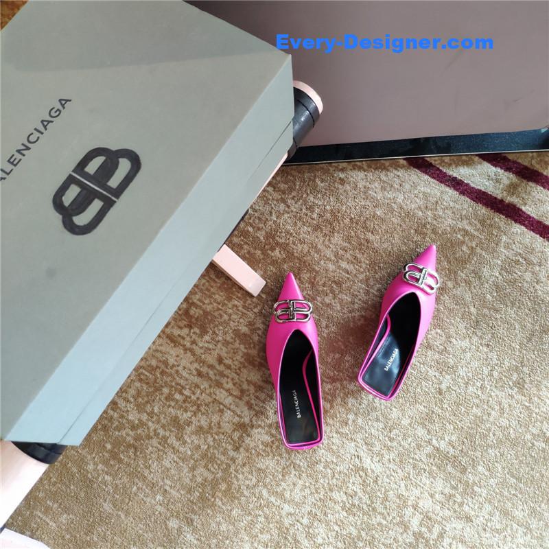 Ba1en*iaga new double b buckle muller slippers