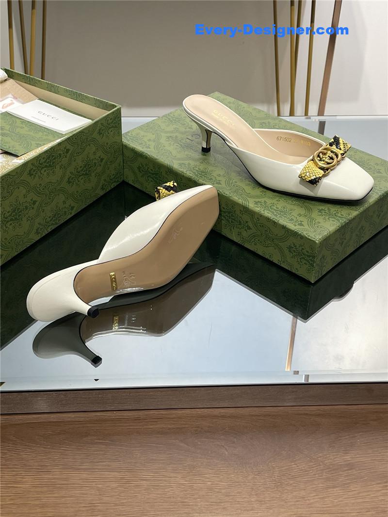 Gvc*1 early autumn cat heel muller slippers