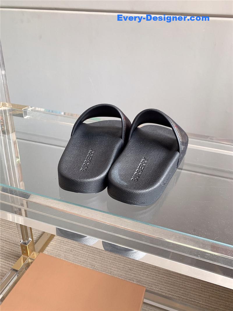 Bv*b*rry classic plaid slides