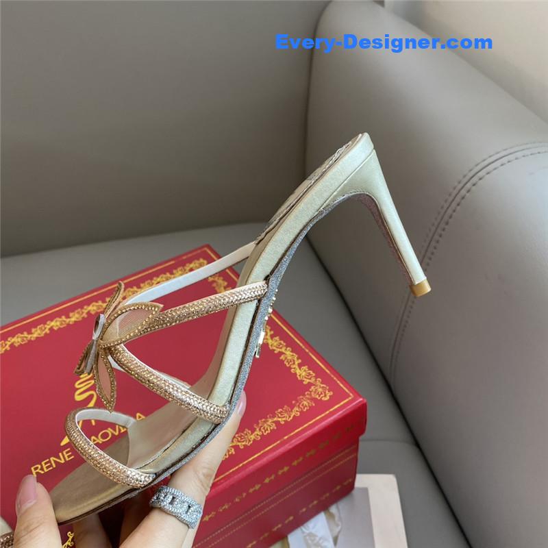 Rene Caovilla latest butterfly tie sandals