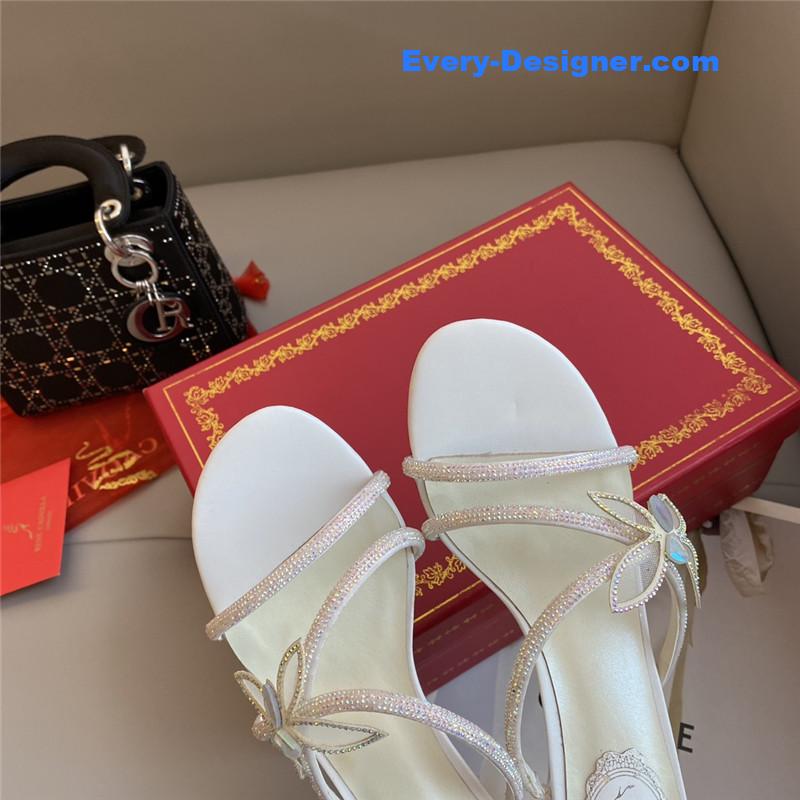 Rene Caovilla latest butterfly tie sandals
