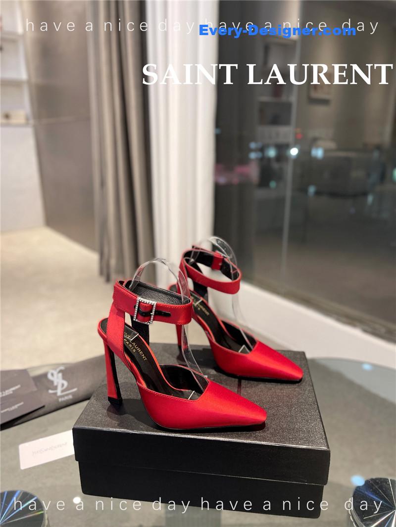 Y51 fanny crepe satin slingback pumps