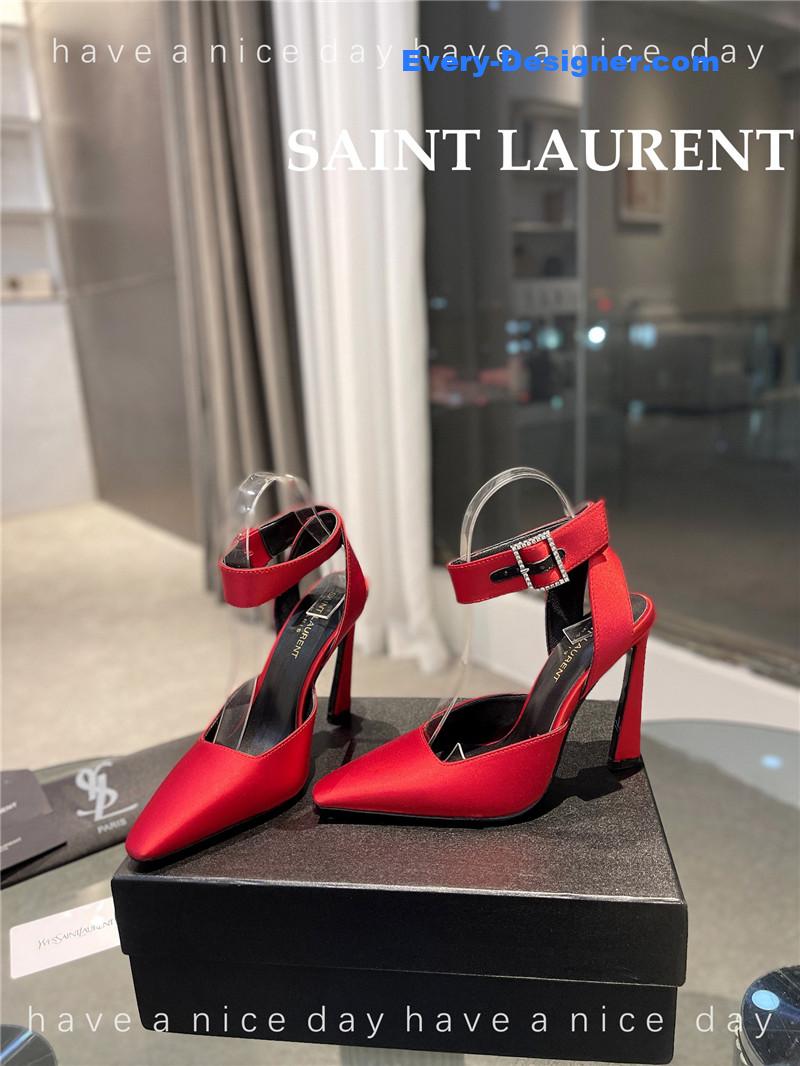 Y51 fanny crepe satin slingback pumps