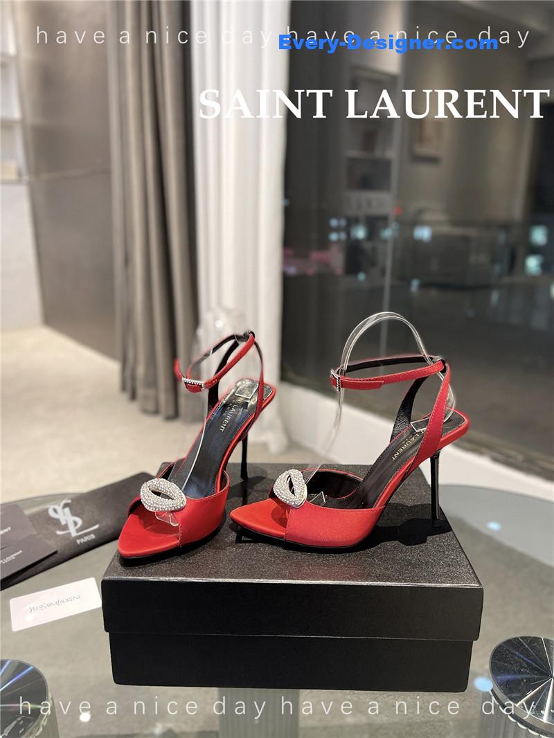 Y51 pointed crepe satin slingback pumps