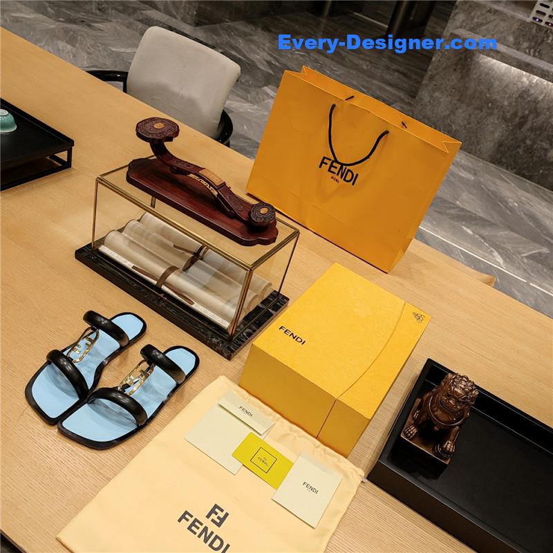 F**di flat beach sandals
