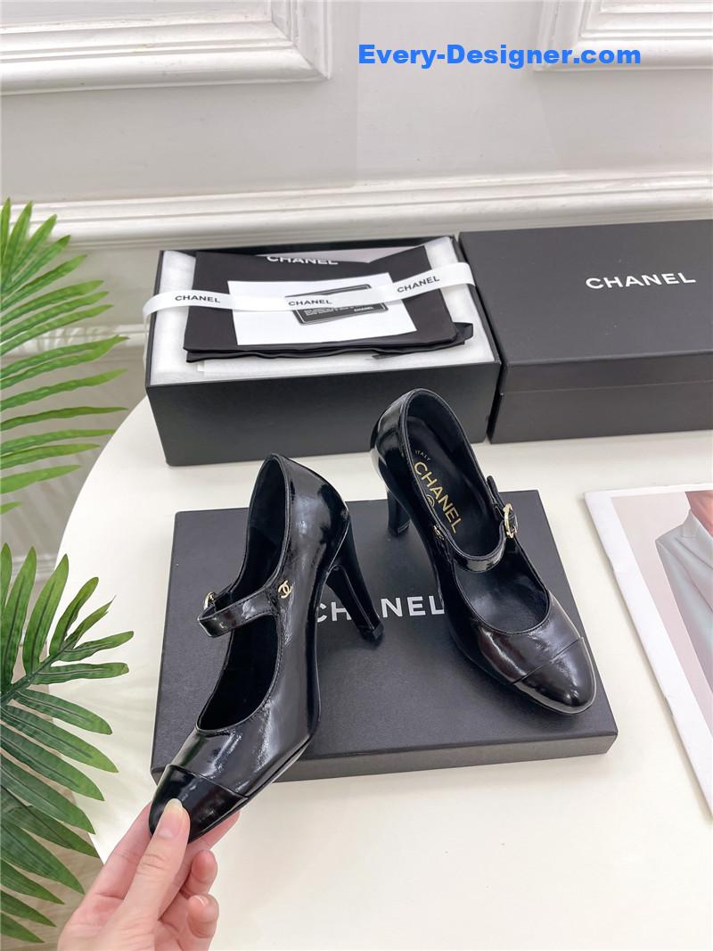 CC catwalk style high heel shoes