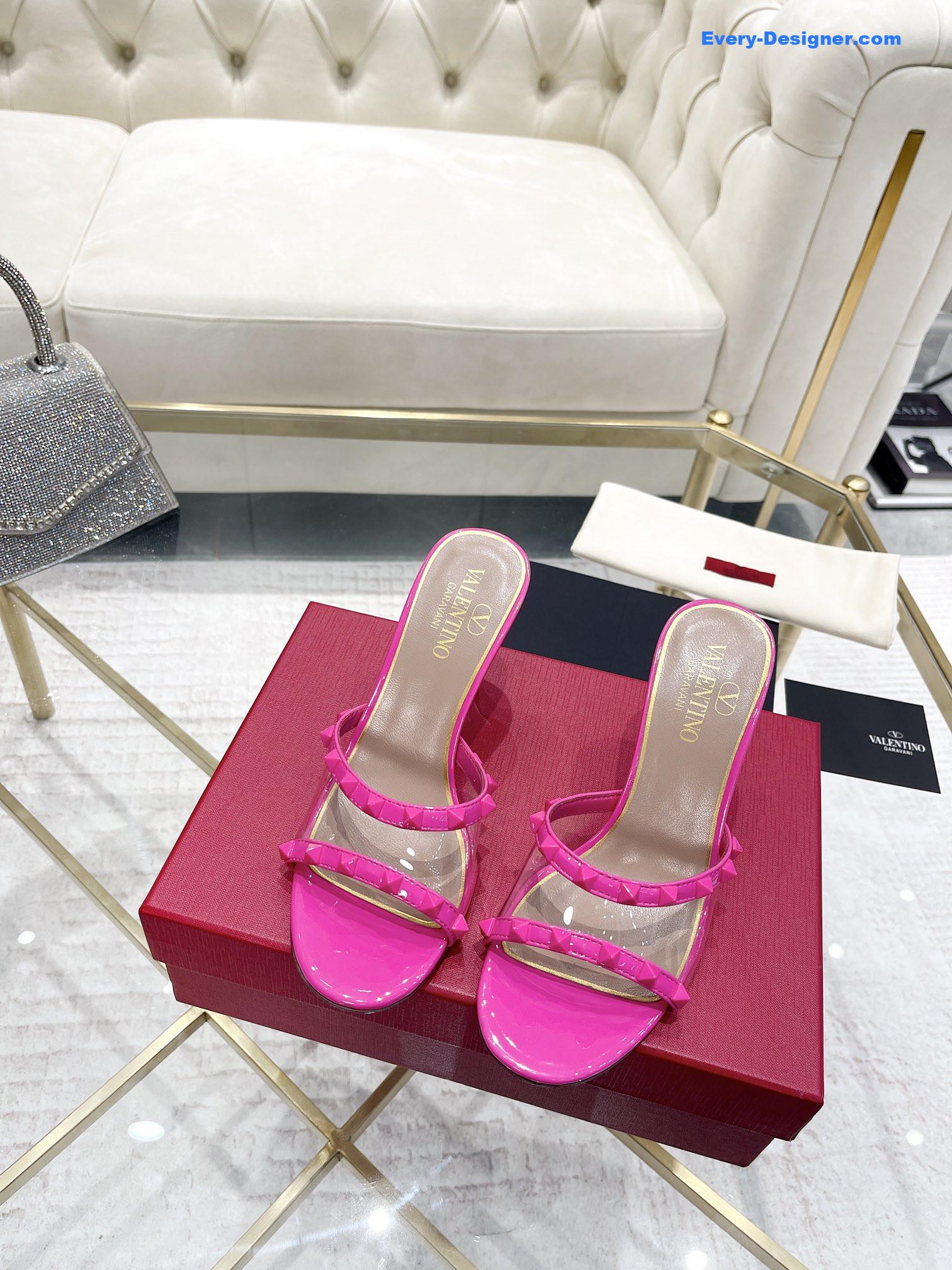 Va1e*ntin0 new high-heeled half slippers