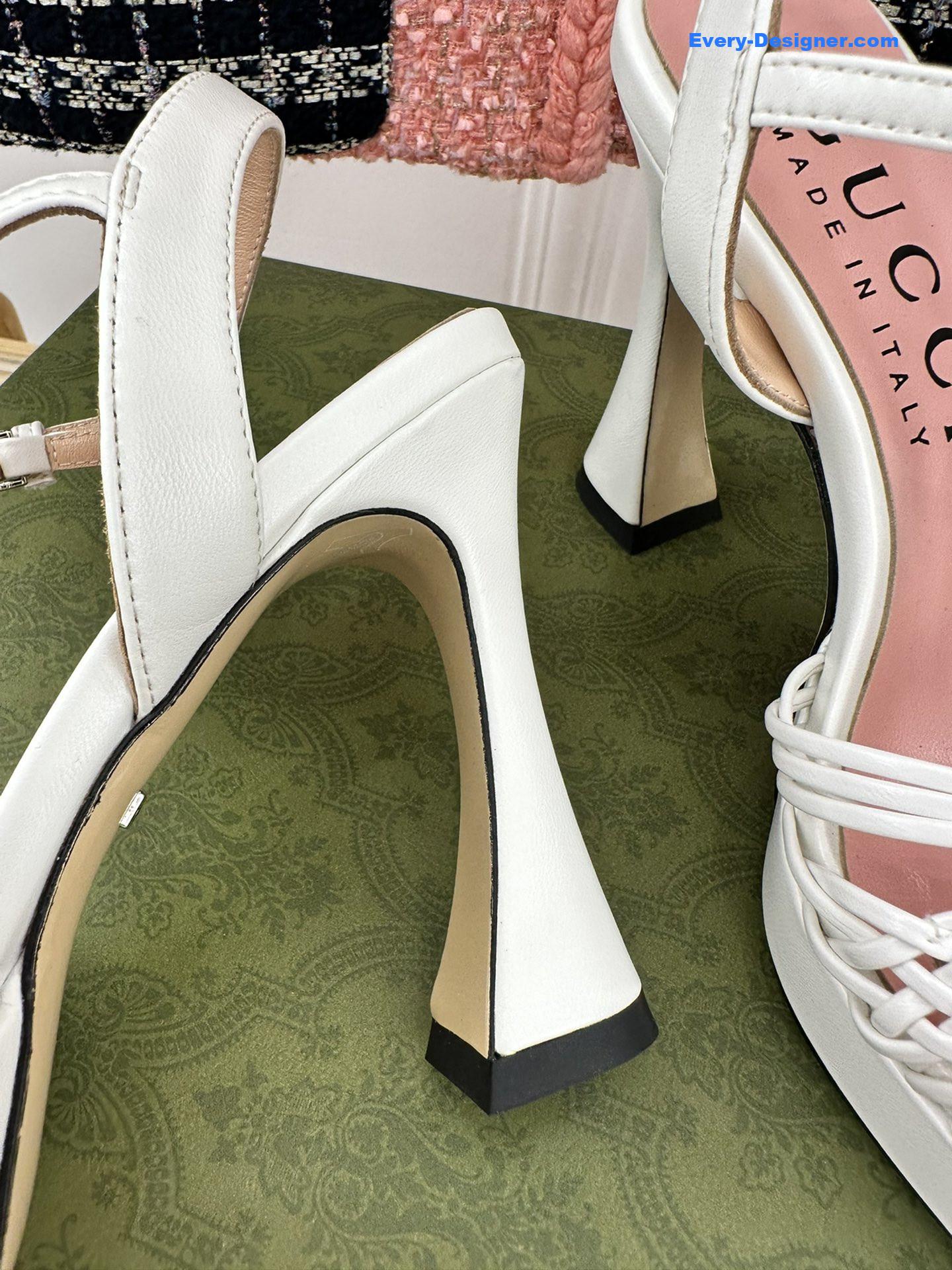 Gvc*1 platform woven strap high heels