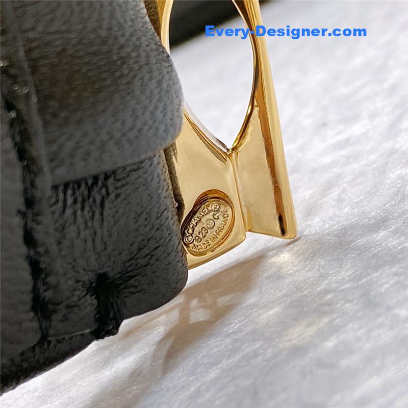 Ch**el smooth Ch**el brass buckle sheepskin elastic belt