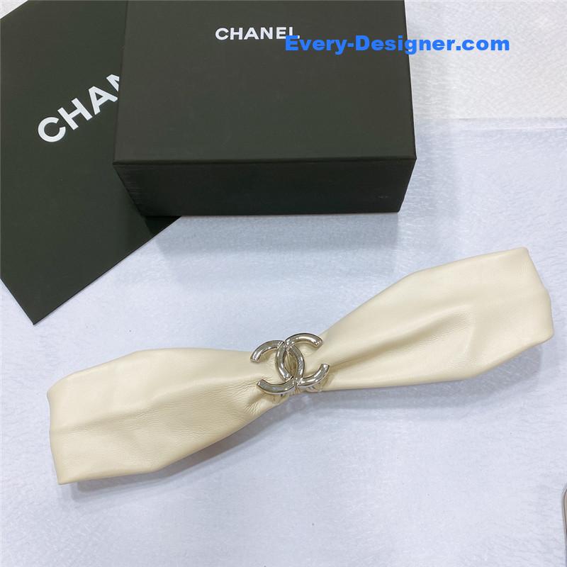 Ch**el smooth Ch**el brass buckle sheepskin elastic belt