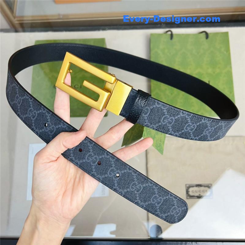 Gvc*1 square g buckle reversible belt