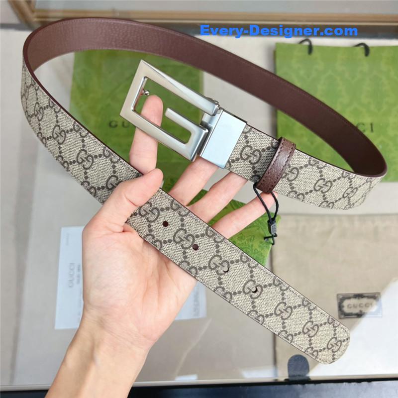Gvc*1 square g buckle reversible belt