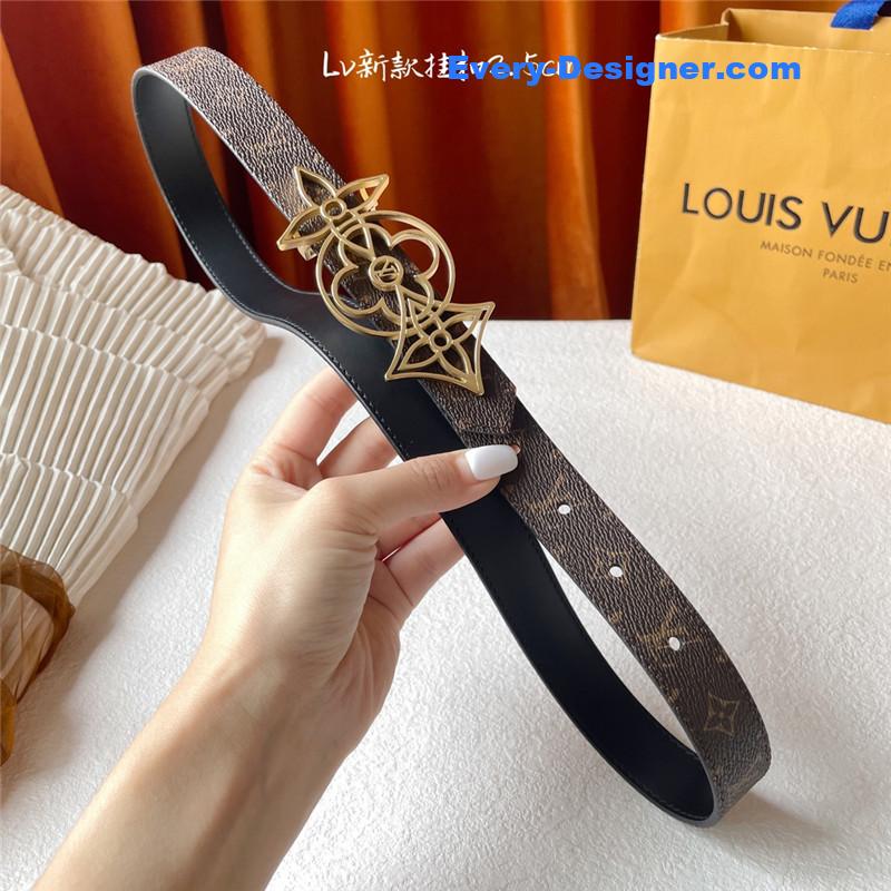 l0vis Vvtt0n lv classic print with black plain bottom belt
