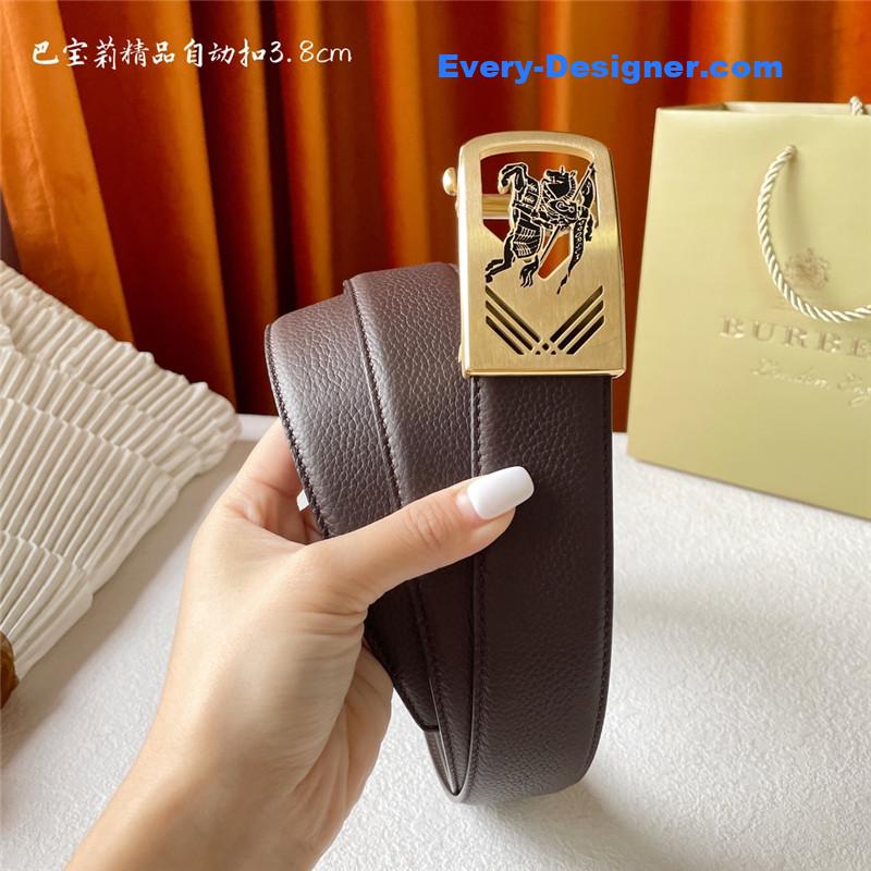 Bv*b*rry pebbled calfskin belt