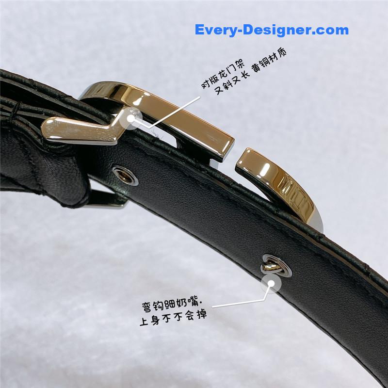 D10r new rhombic sheepskin belt