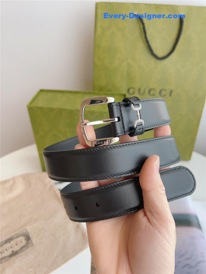 Gvc*1 print embossed leather belt