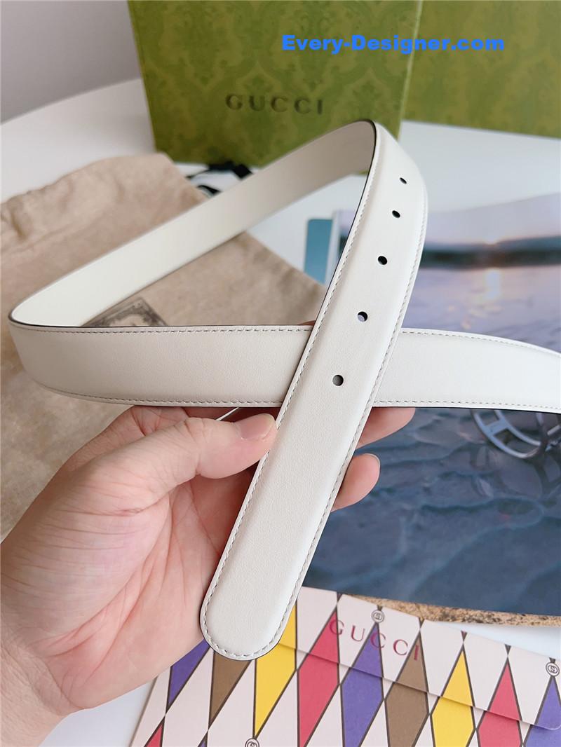 Gvc*1 print embossed leather belt
