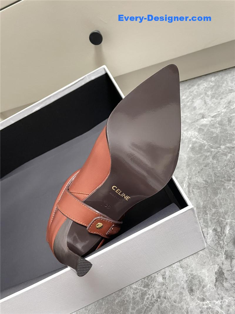 Ce1i*e autumn and winter new retro arc de triomphe ankle boots