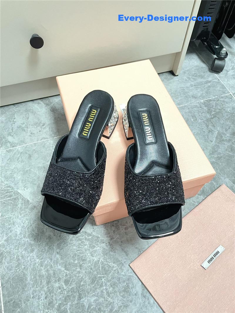 M1um1u new crystal slippers