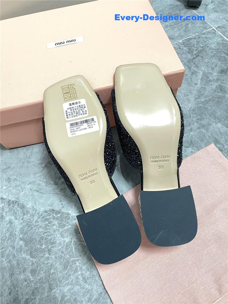 M1um1u new crystal slippers