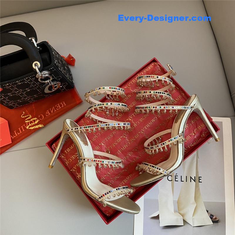 Classic snake wrap sandals