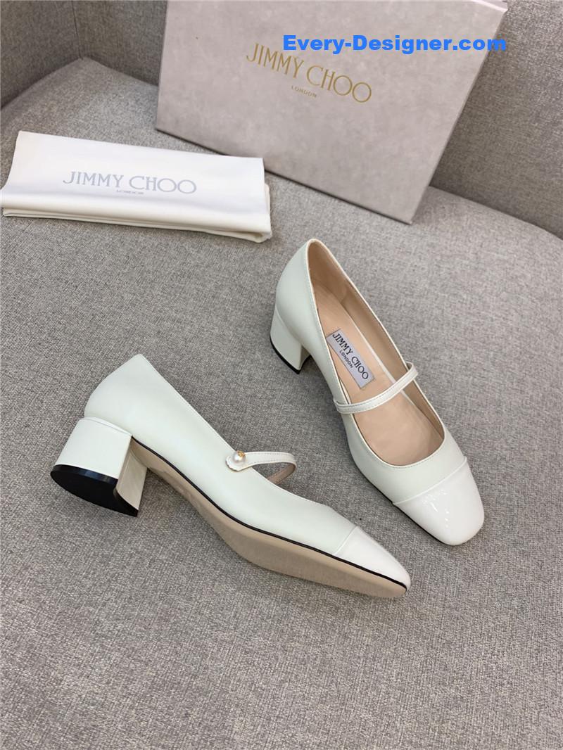 J1m*y Ch00 new thick heel mary jane shoes
