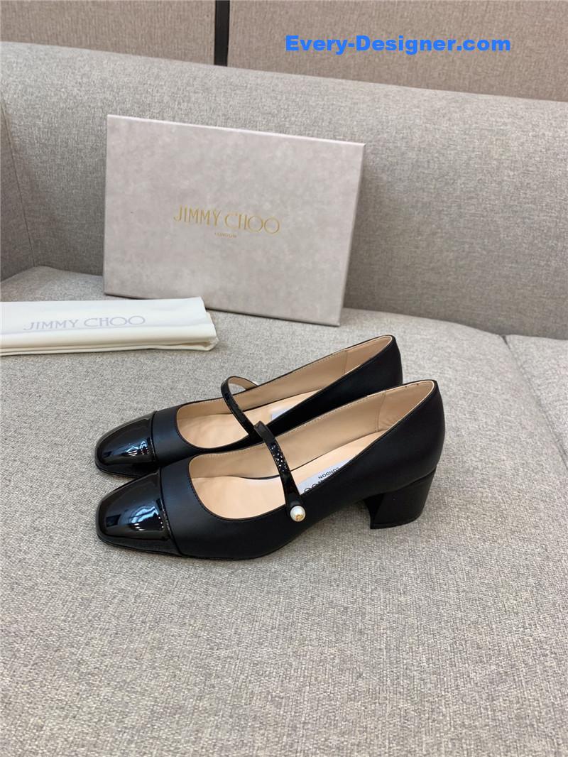 J1m*y Ch00 new thick heel mary jane shoes