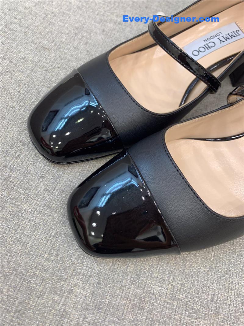 J1m*y Ch00 new thick heel mary jane shoes
