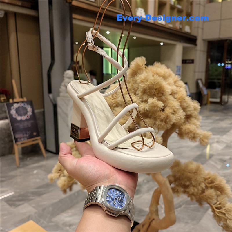 F**di color block haute couture sandals