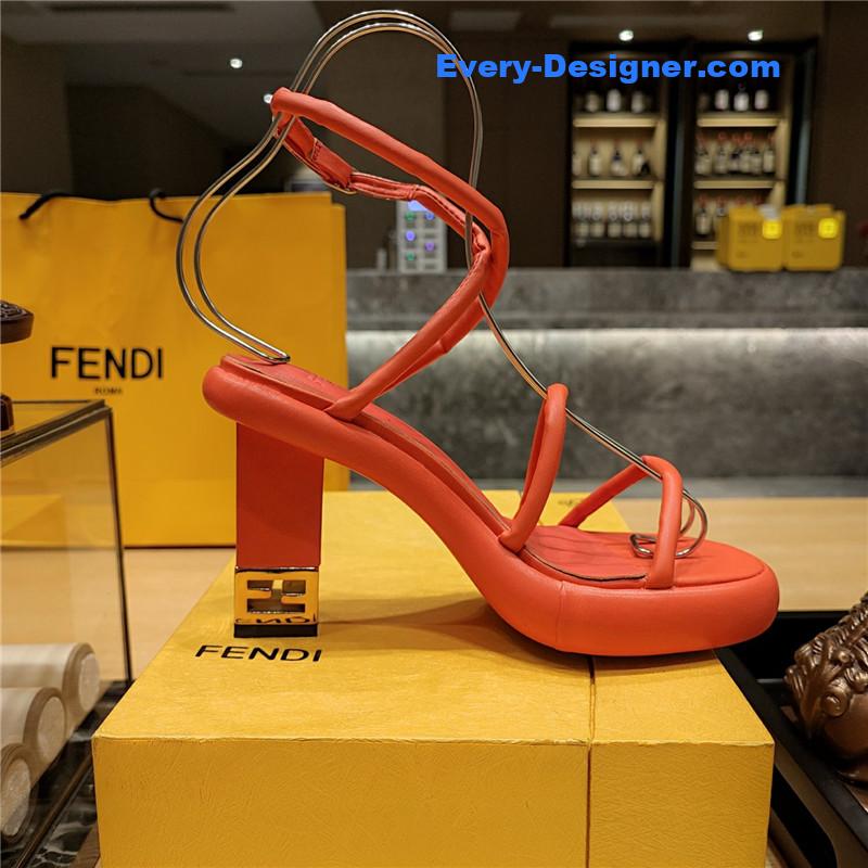 F**di color block haute couture sandals