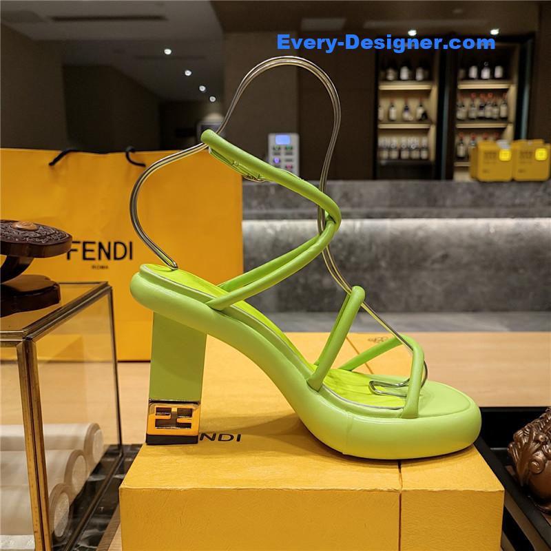 F**di color block haute couture sandals