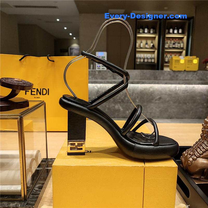 F**di color block haute couture sandals