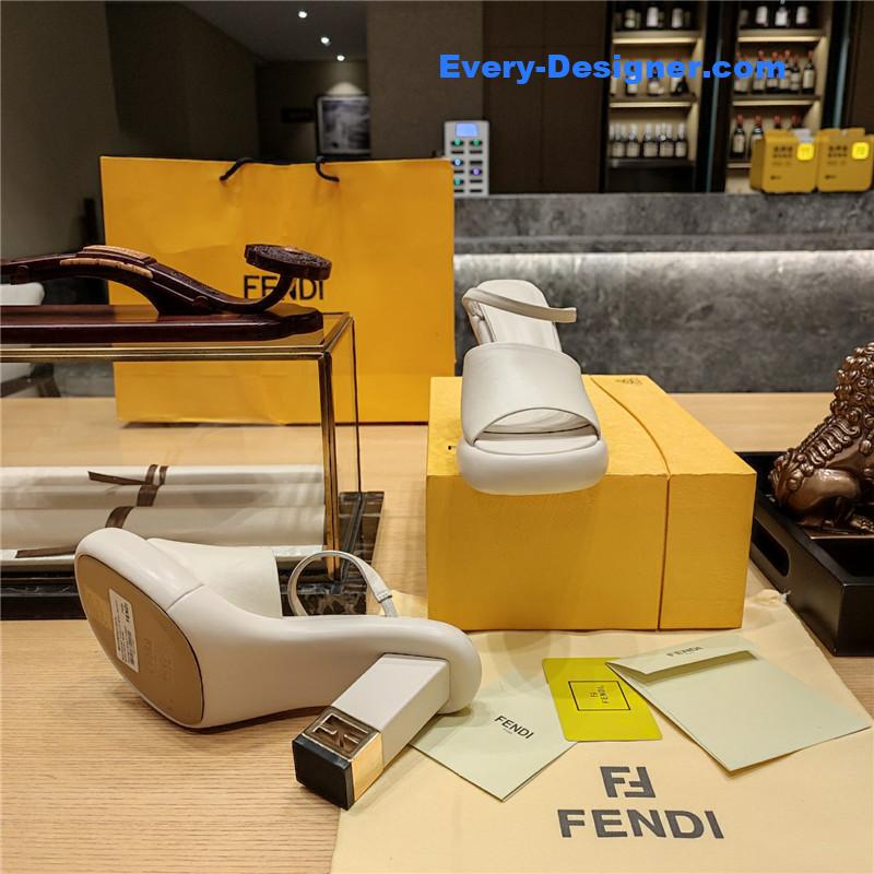 F**di block heel sandals