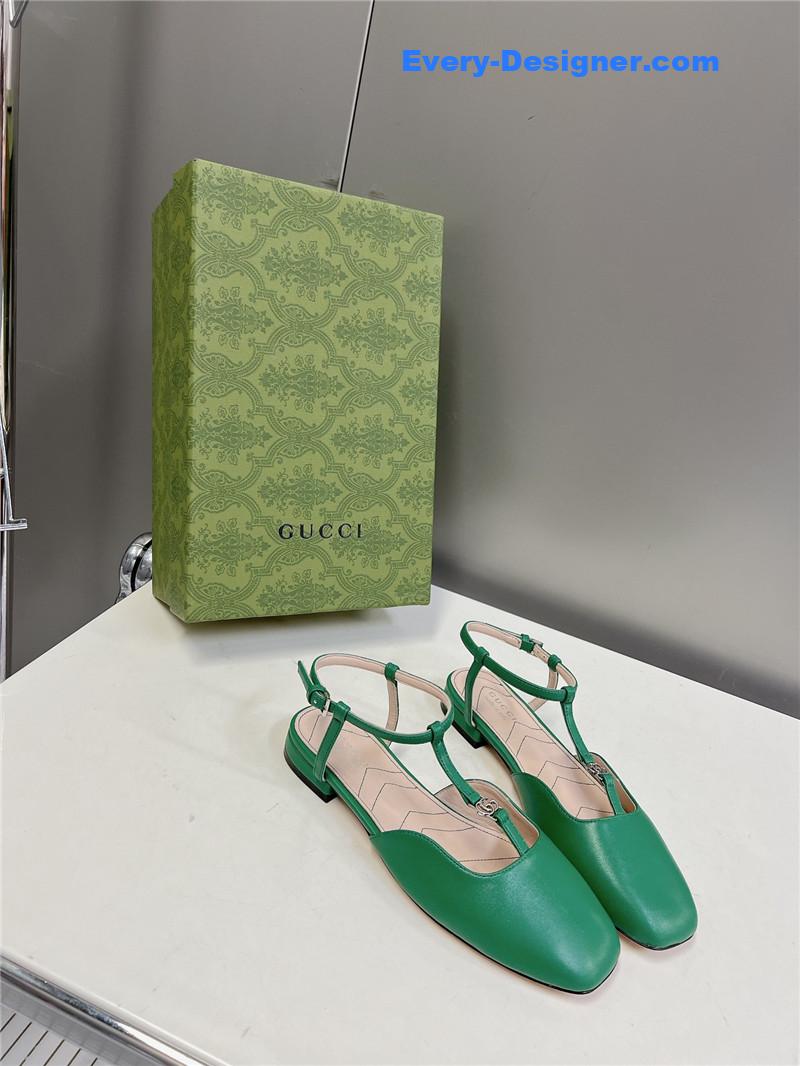 Gvc*1 double g hardware buckle embellished sandals