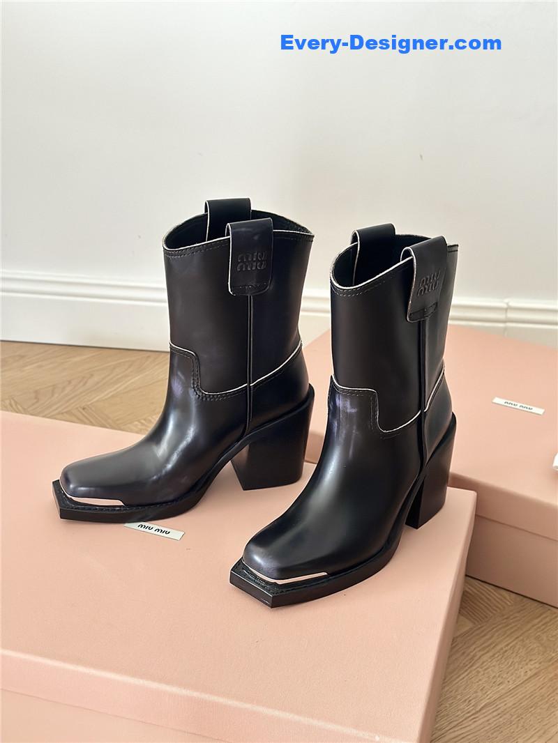 M1um1u new western cowboy boots knight boots